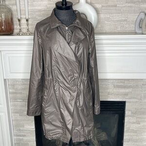 Elie Tahari Women’s Rain Trench Coat Brown Small City Urban Size medium